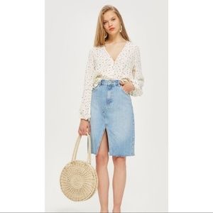 Top Shop / Denim Midi Skirt